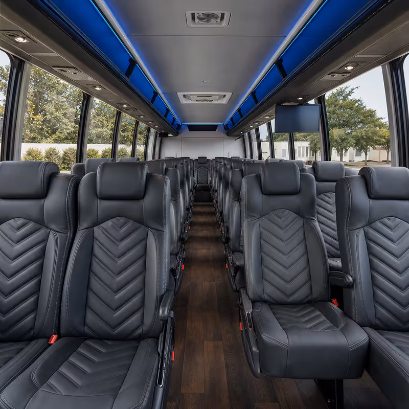 15-35 Passenger Minibus Interior