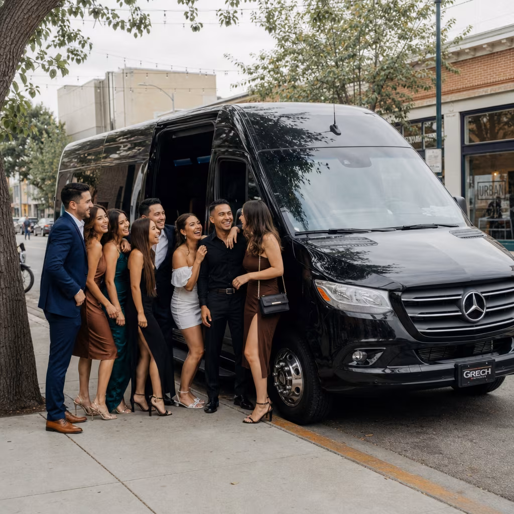 Bachelor and bachelorette party bus