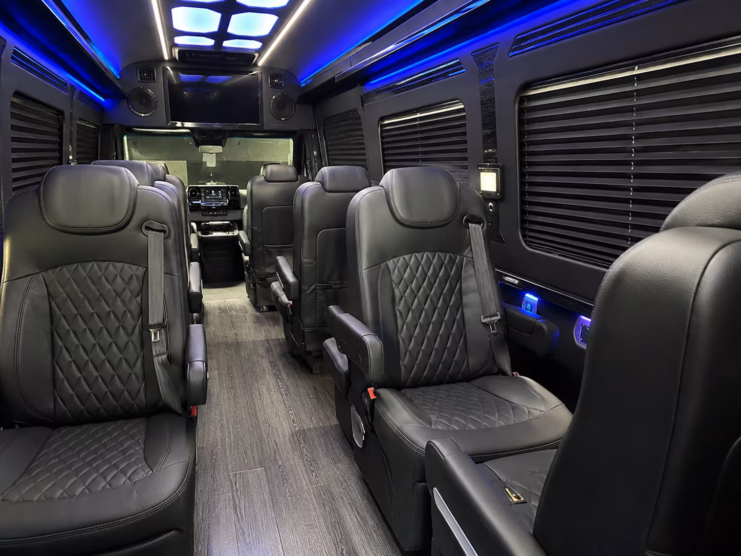 Orange Airport Shuttle & Transportation party bus exterior