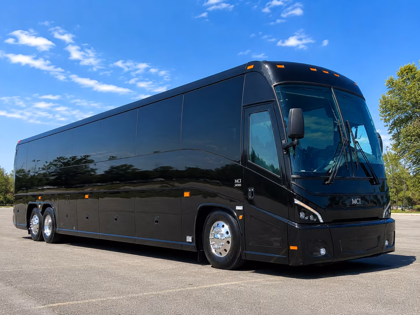 Orange Airport Shuttle & Transportation party bus exterior