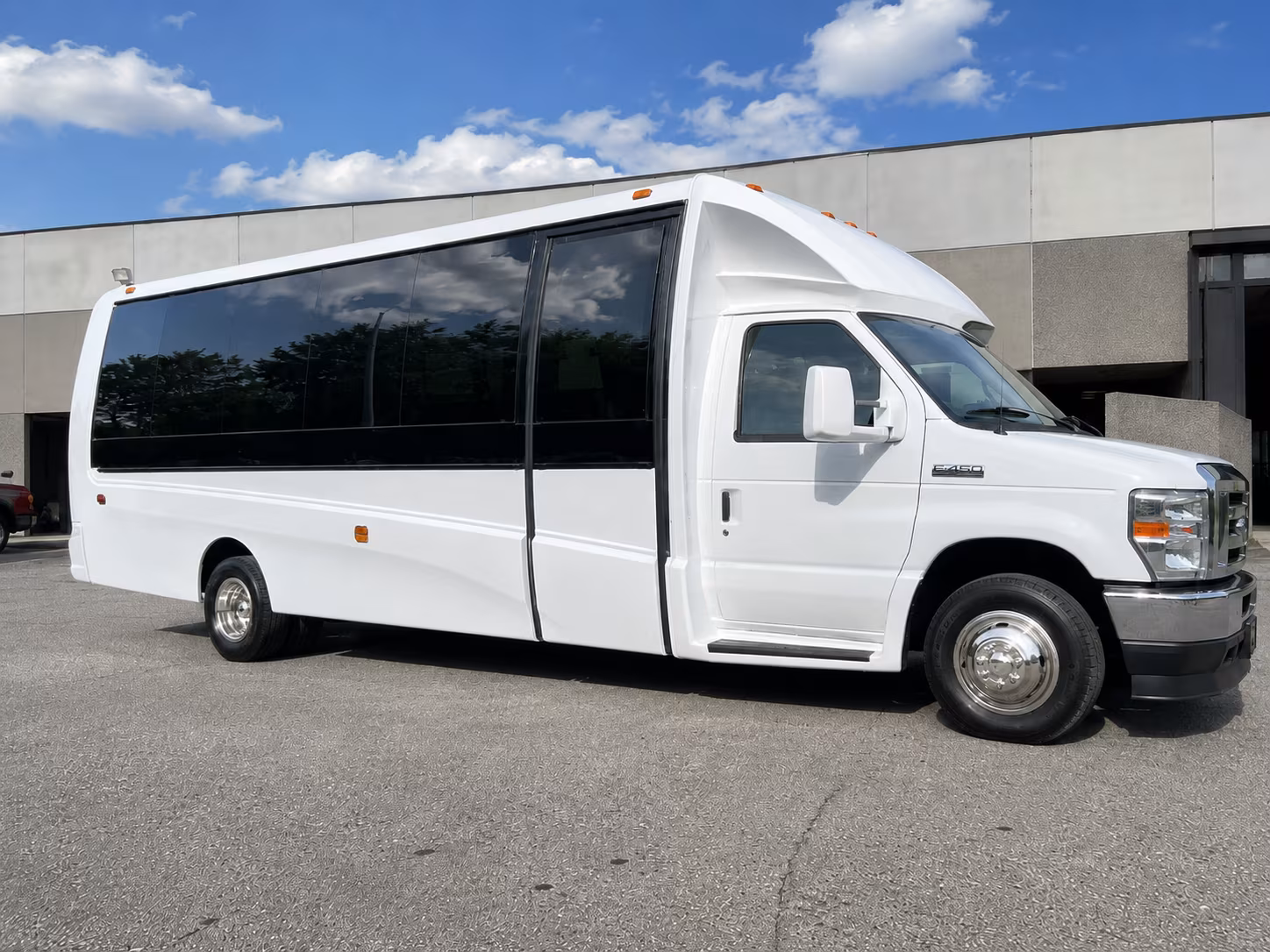 Orange Airport Shuttle & Transportation party bus exterior