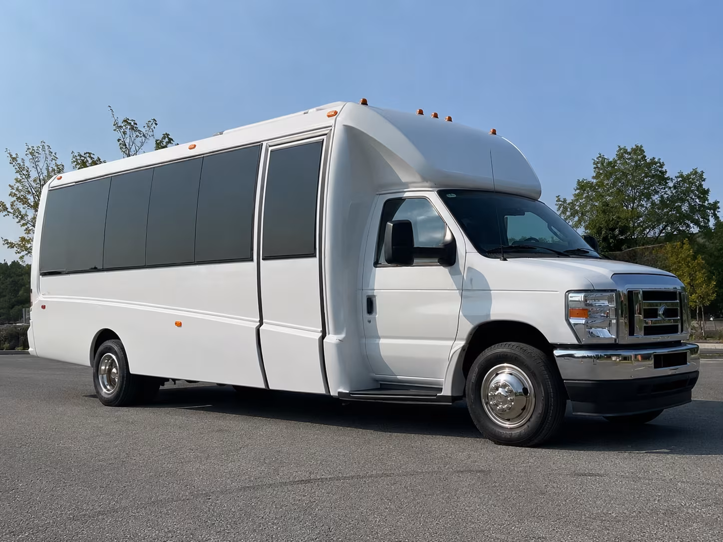 Orange Prom & Homecoming Transportation party bus exterior