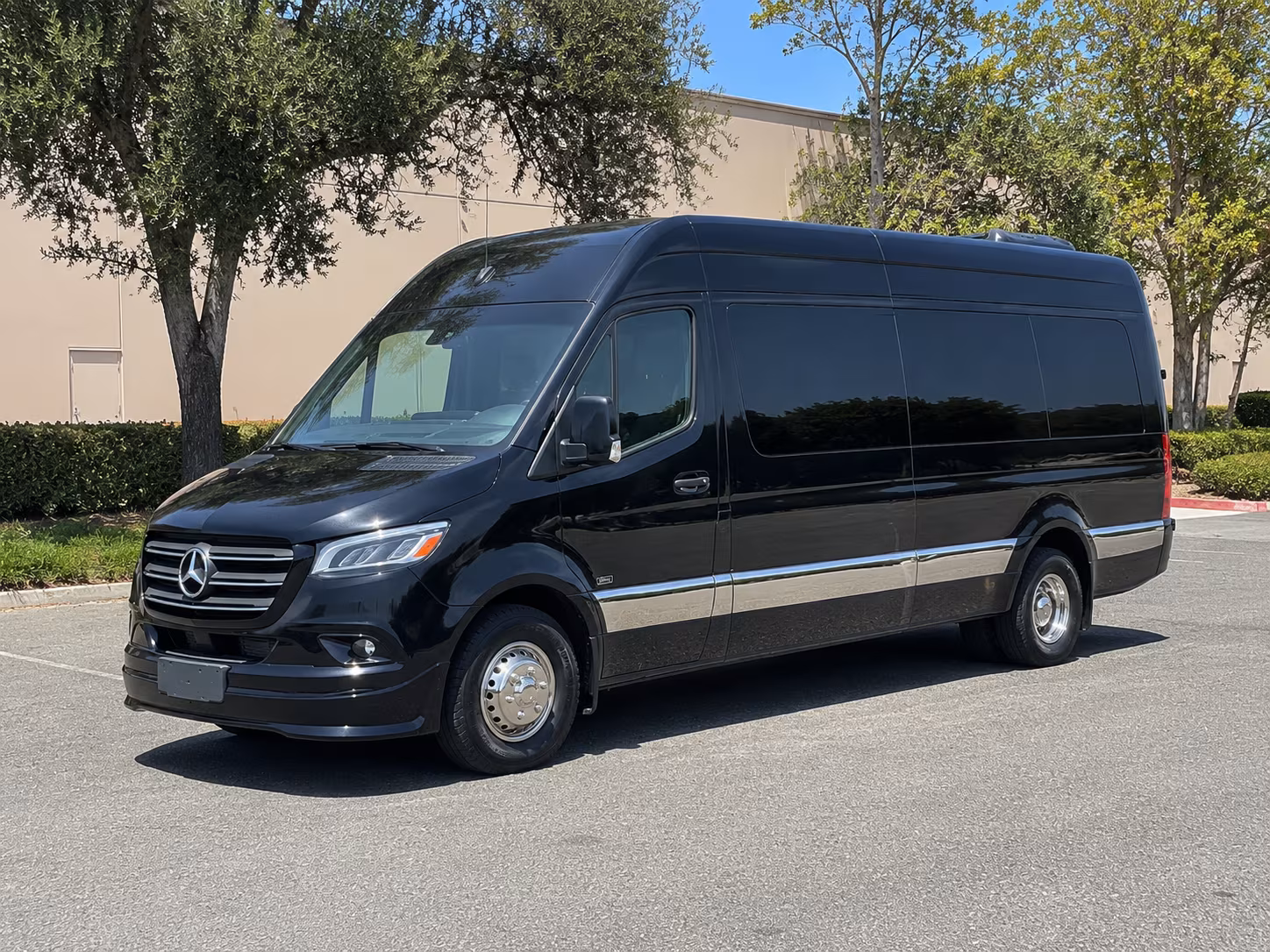 Orange School Event Transportation party bus exterior
