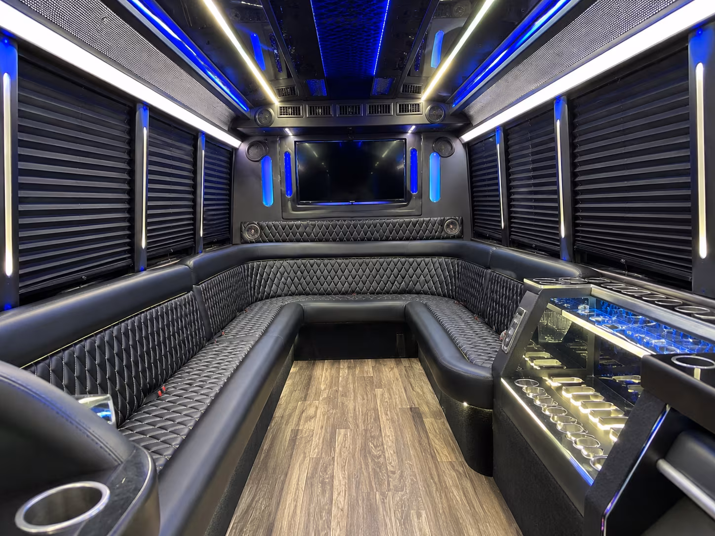 Orange Sporting Event Transportation onboard seating