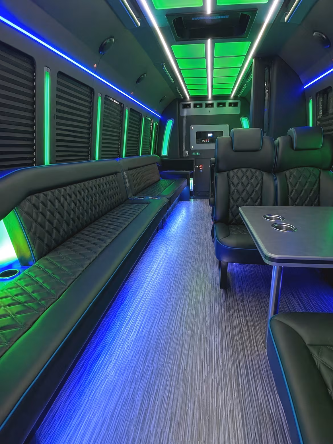 Orange Winery Tour & Pub Crawl Transportation party bus interior
