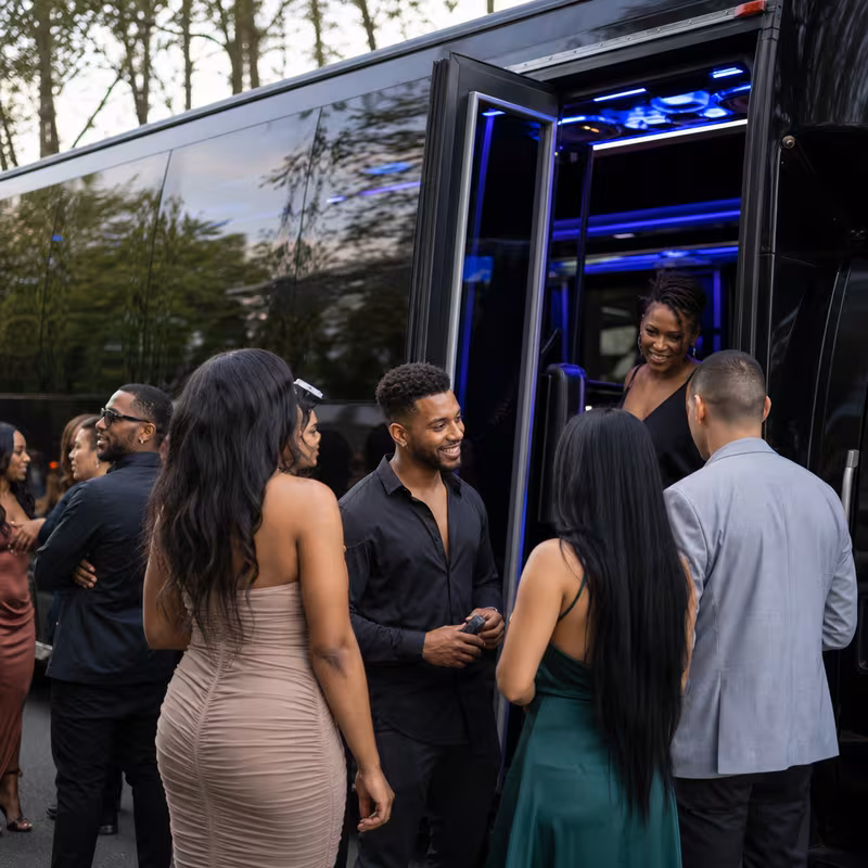 Orange Private Event Transportation fleet vehicle